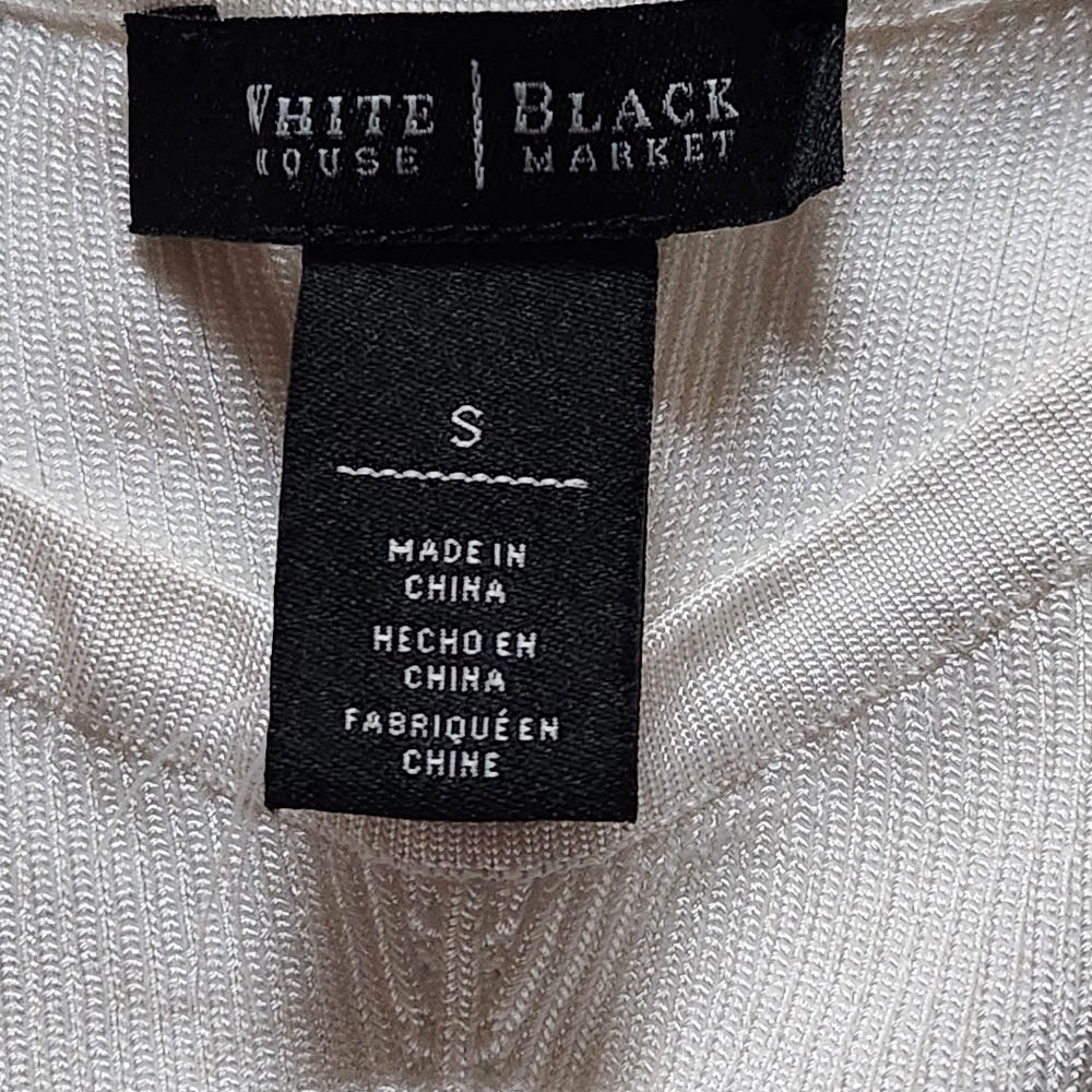 NWOT White House Black Market Sweater Tank Size Small Color white - Picture 6 of 13